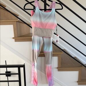 Molo Kids Matching Set in Pink and Blue Ombre